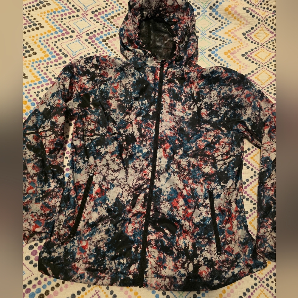 Joe Fresh Active Colorful Abstract Wind And RAIN Jacket